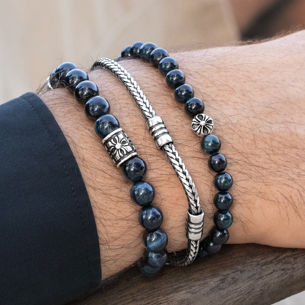 Blue Tiger Eye bracelet