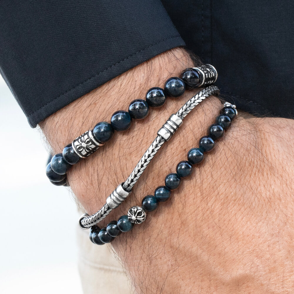 Blue Tiger Eye bracelet