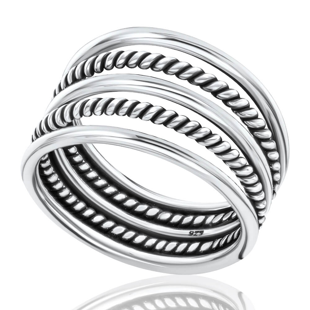 Stacking silver rings