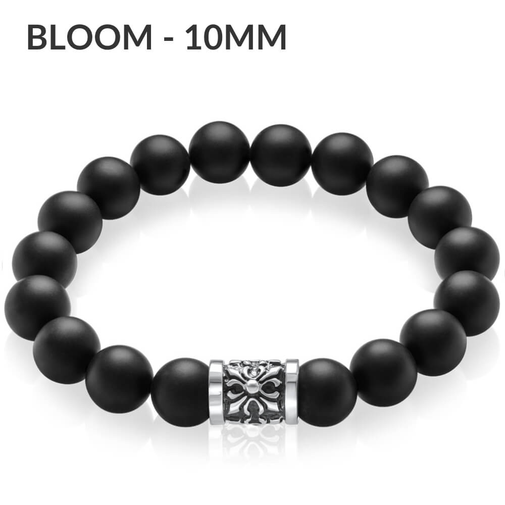 Onyx beaded bracelet