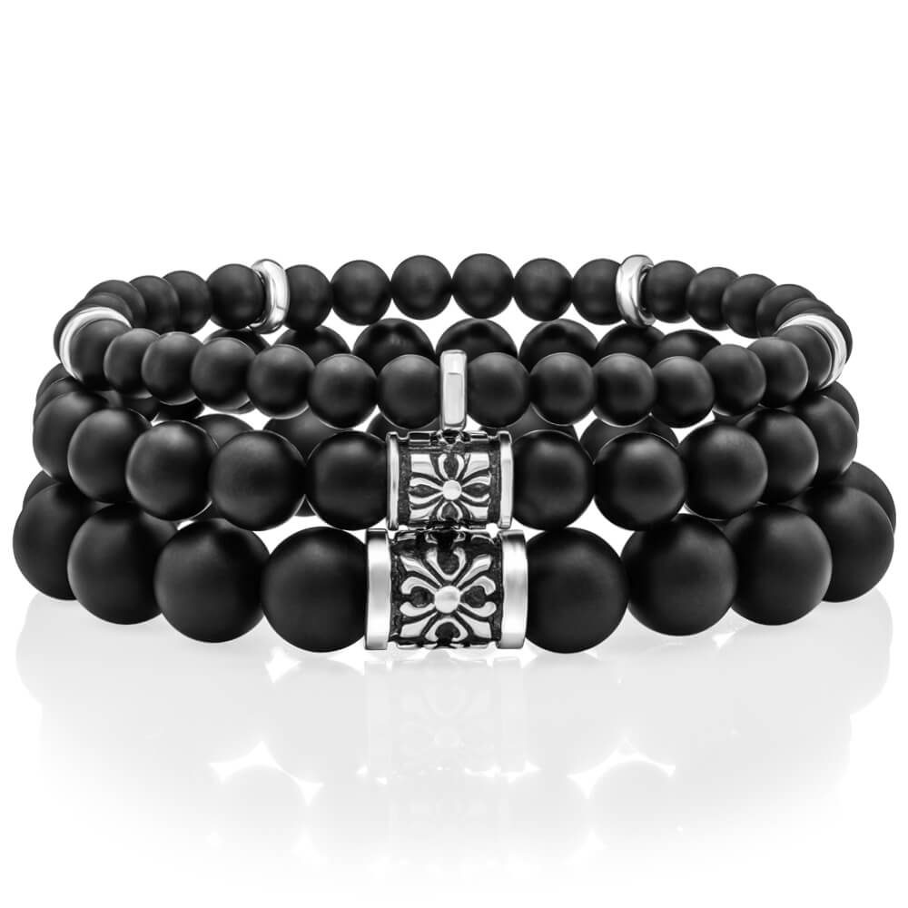Onyx beaded bracelet