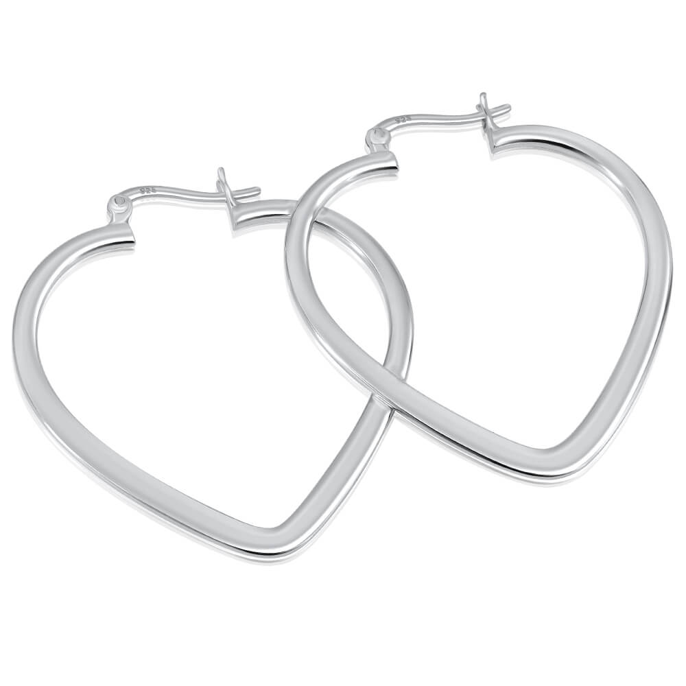 heart earrings hoops
