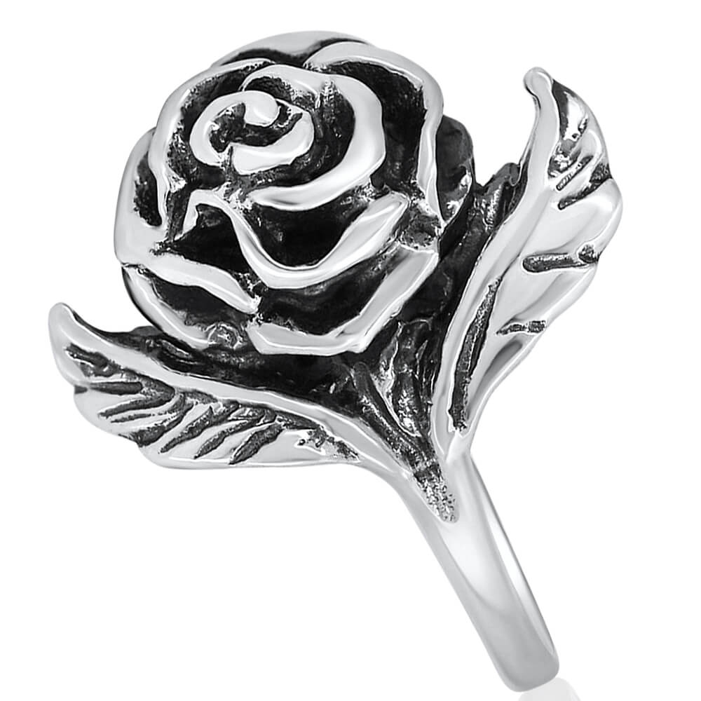Silver Rose Ring