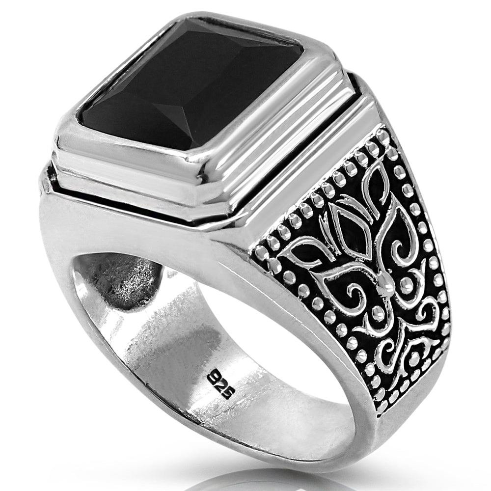 onyx men ring