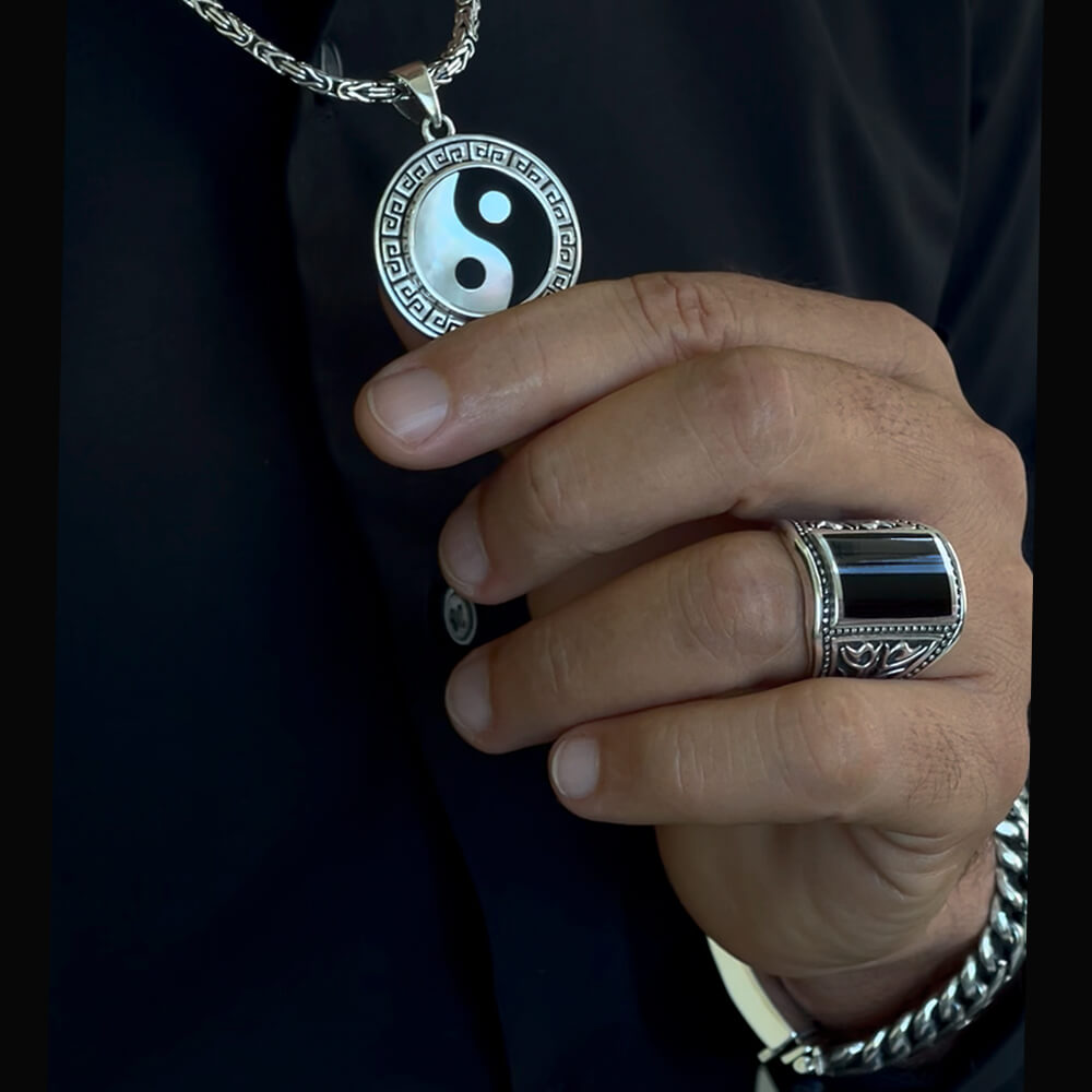 Yin & Yang Silver Pendant