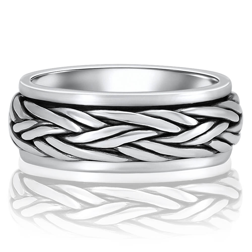 925 sterling silver spinning ring