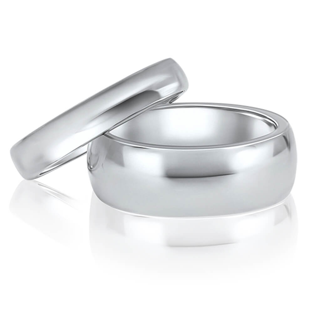 silver band ring