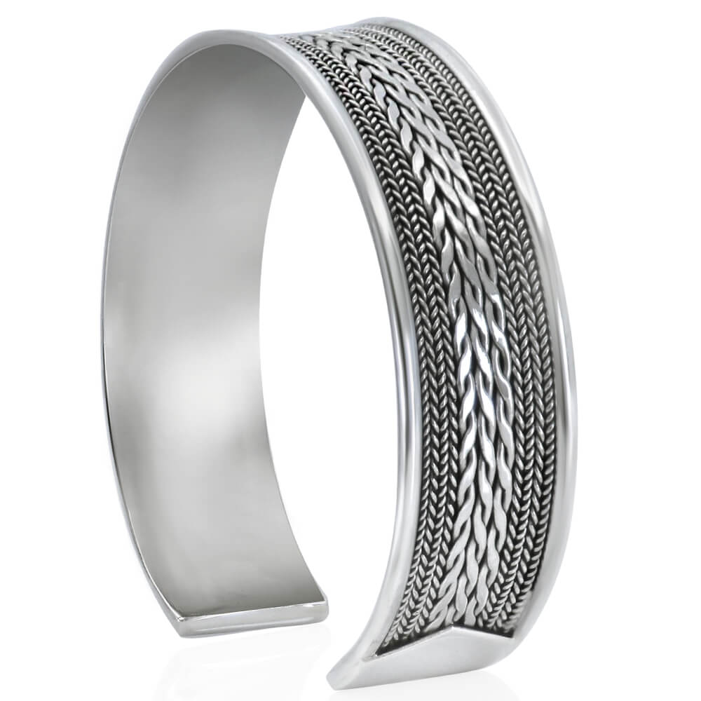 Sterling silver cuff bracelet