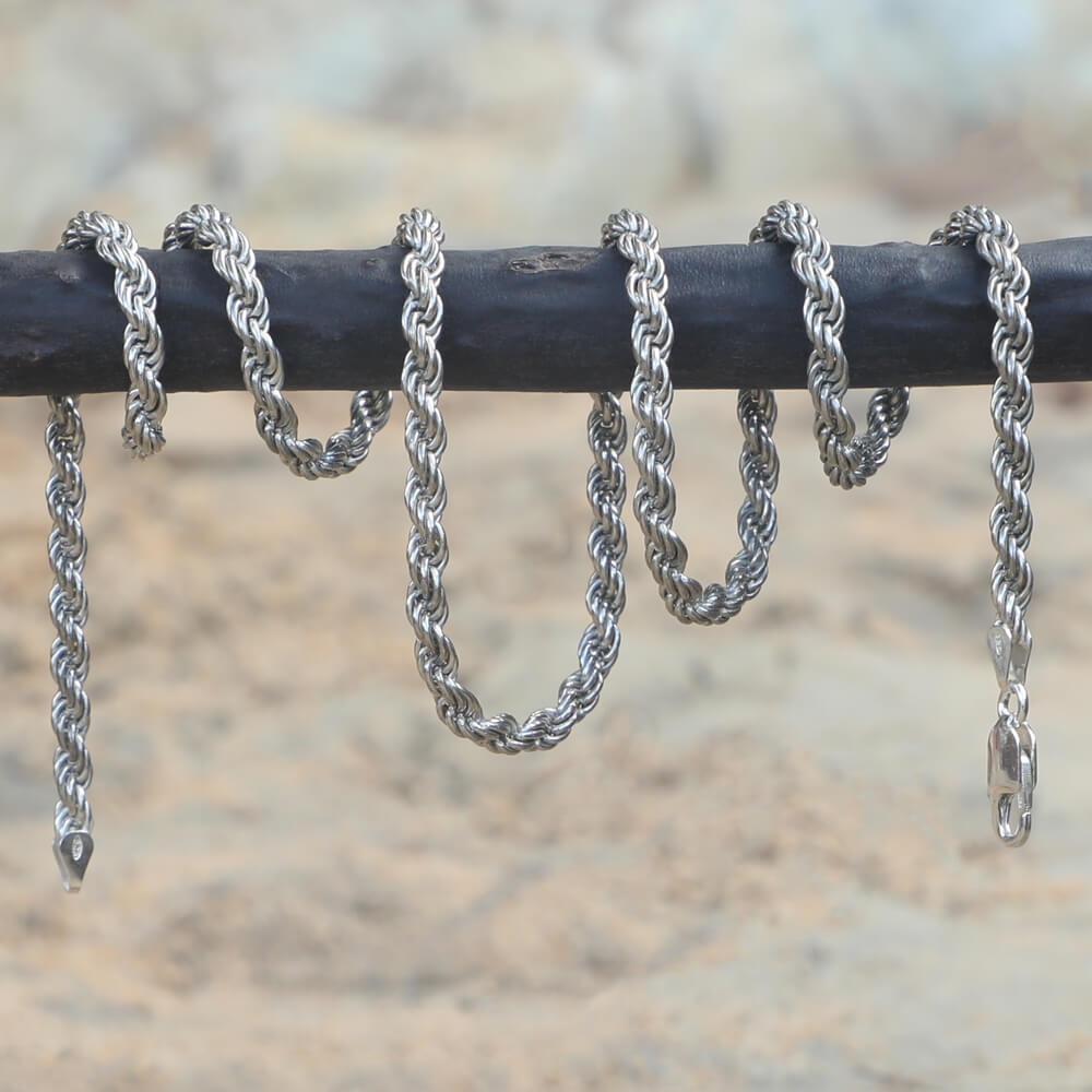 Twisted rope chain