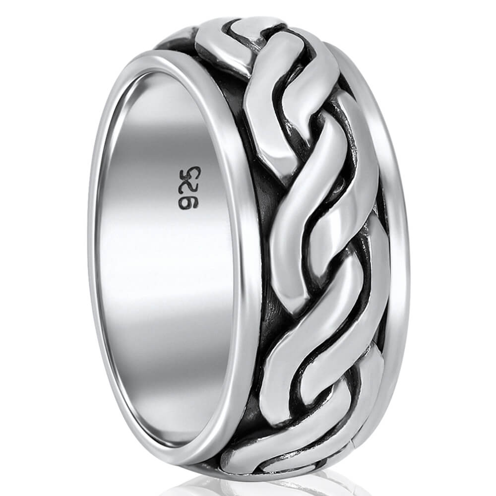 Sterling silver spinning ring