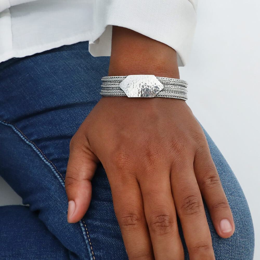 women silver bracelet
