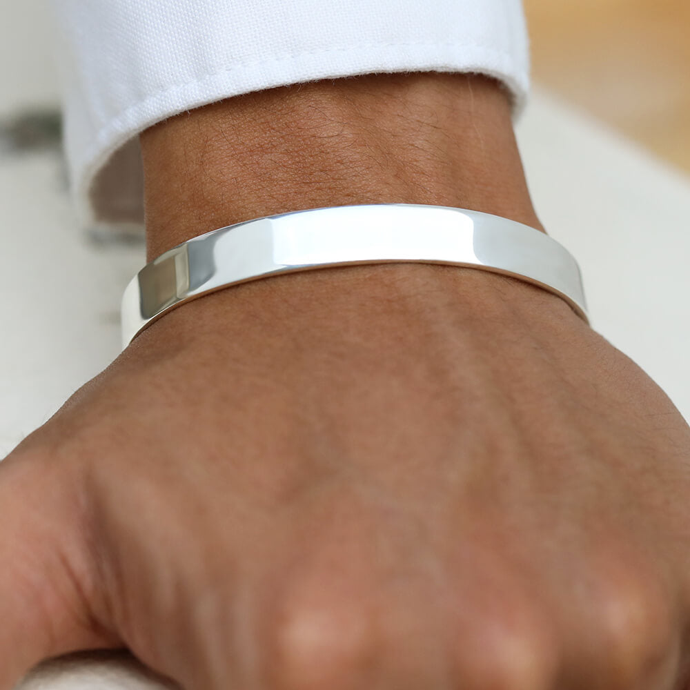 silver cuff bracelet