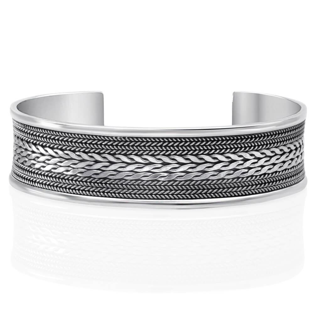 Sterling silver cuff bracelet