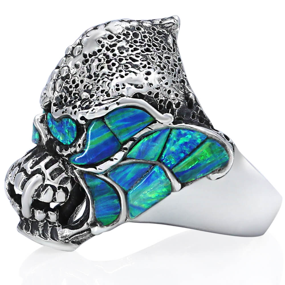 opal men ring