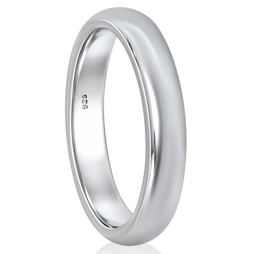 silver band ring