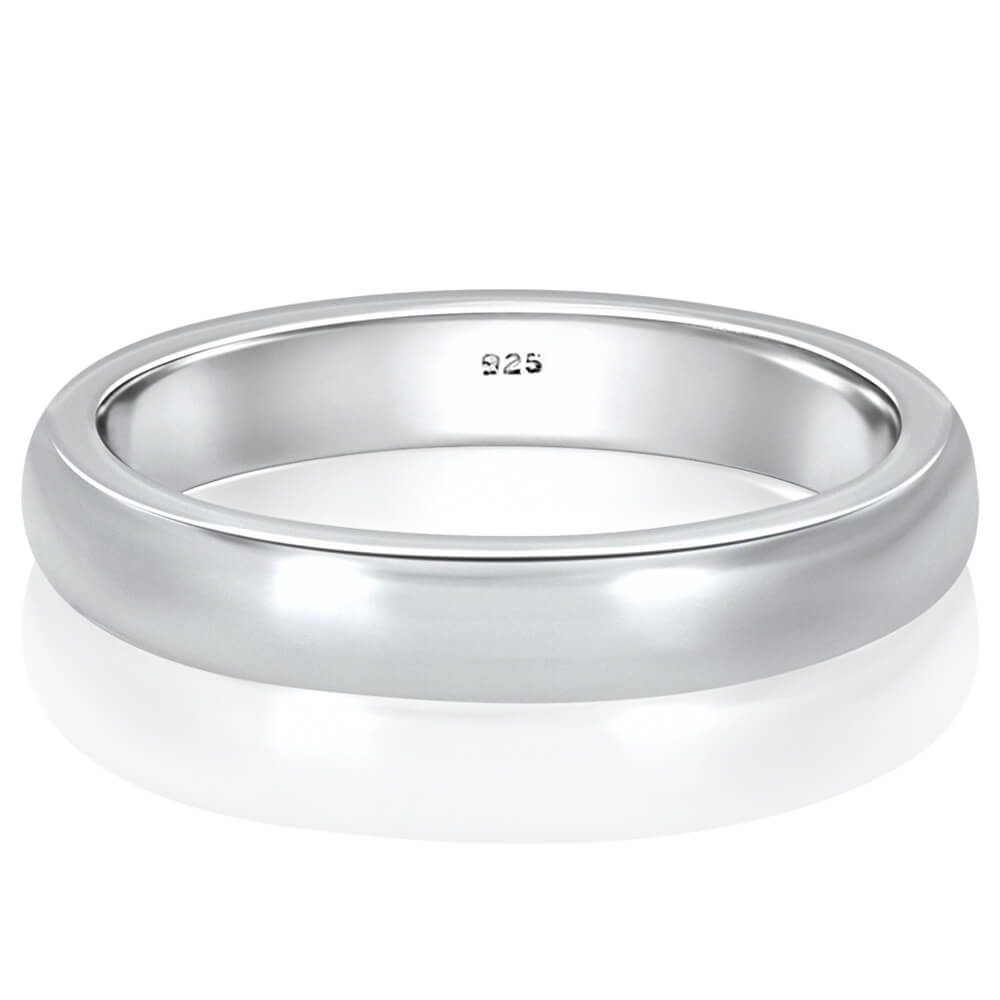 silver band ring