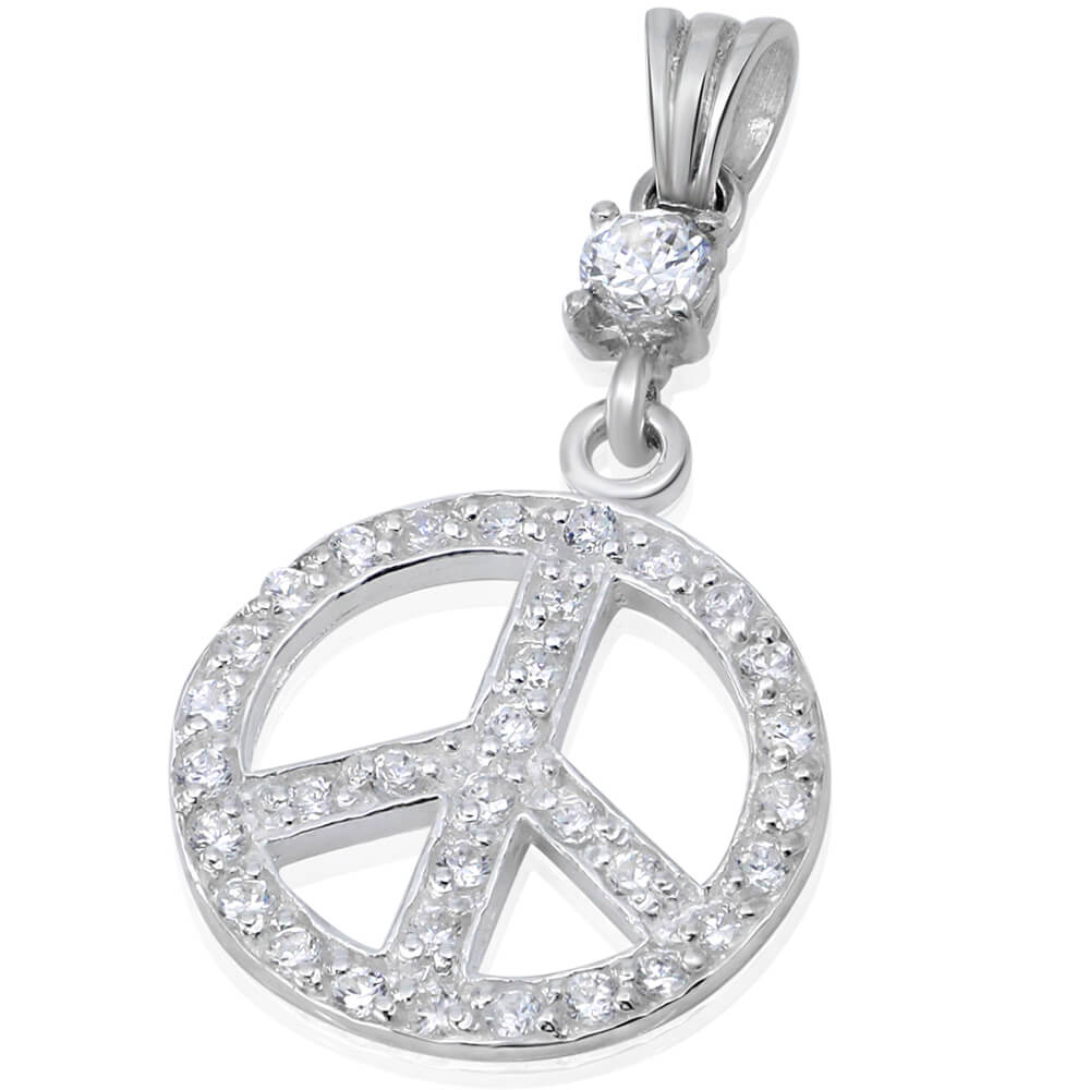 peace sign pendant