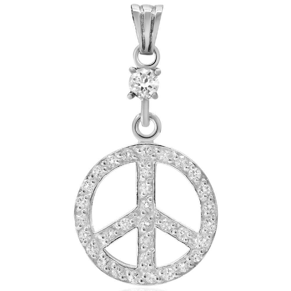 peace sign pendant