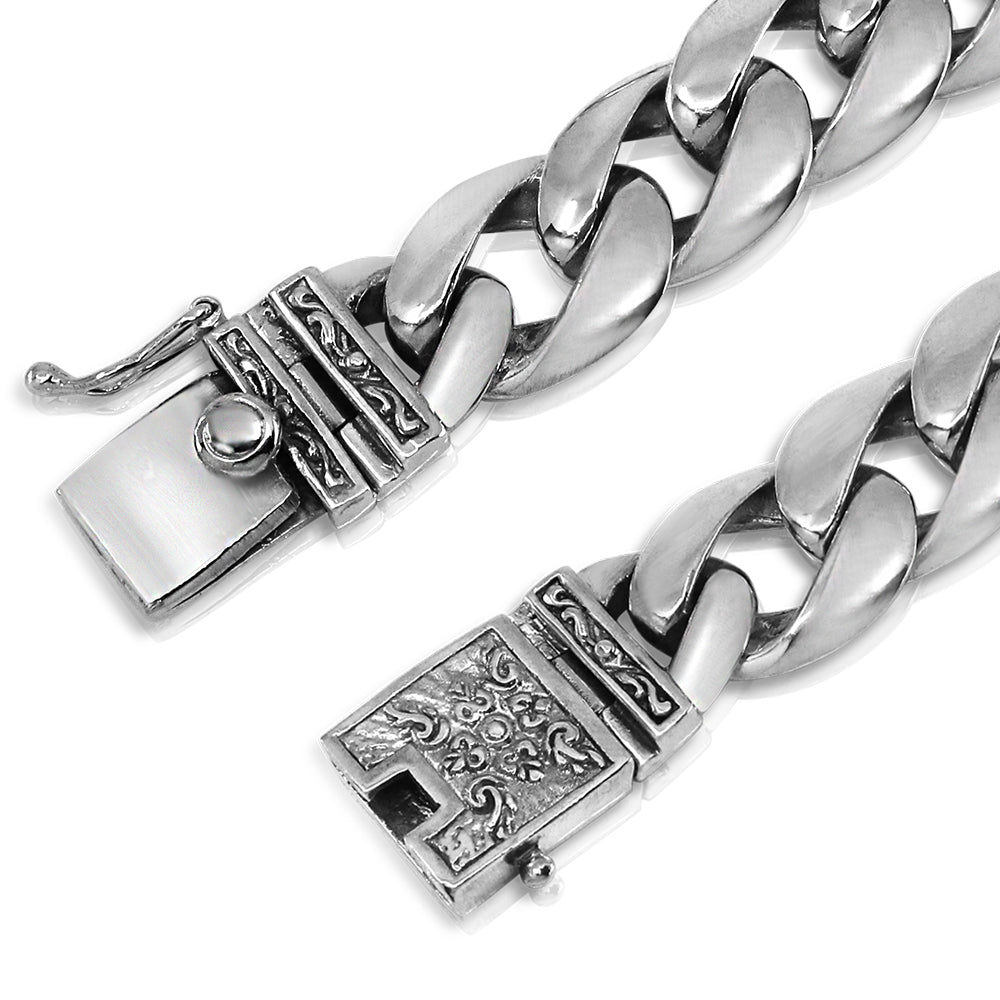 silver men necklace