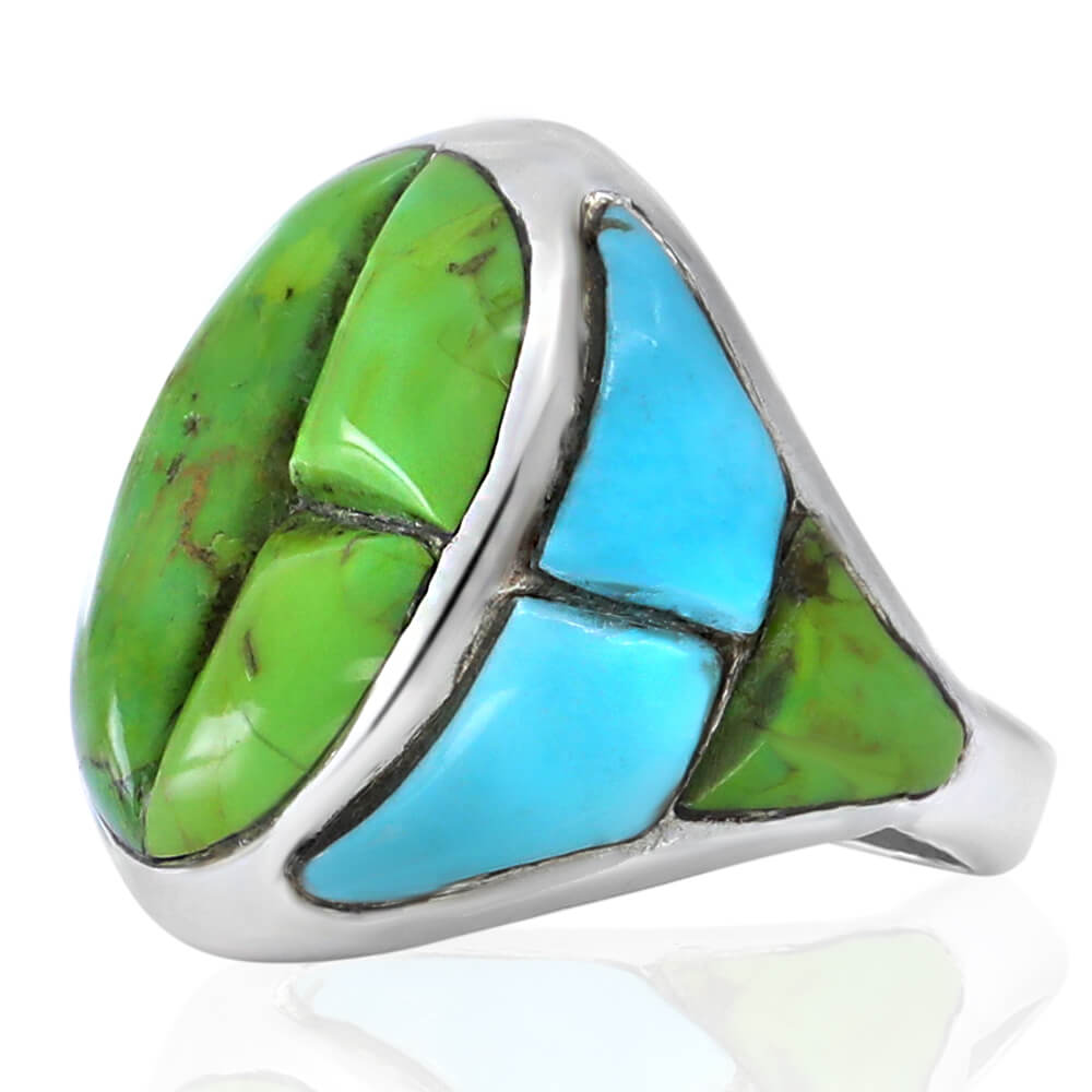 green stone ring