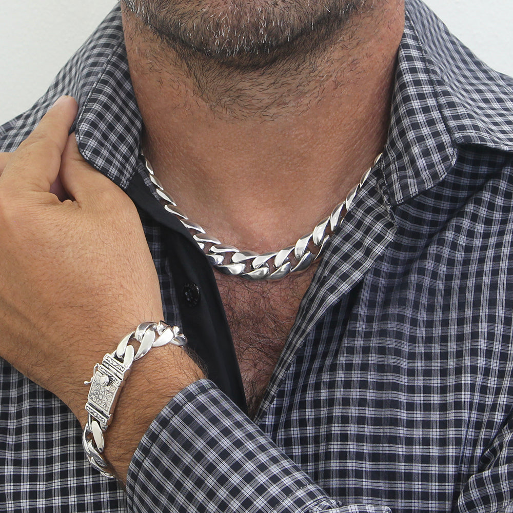 Silver chain for men