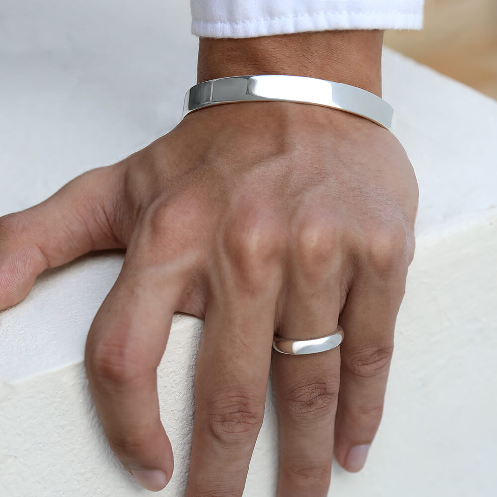 silver cuff bracelet
