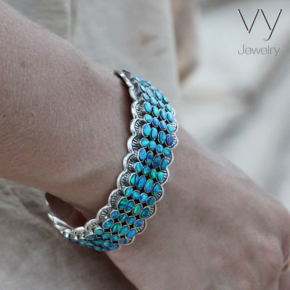 blue opal bracelet