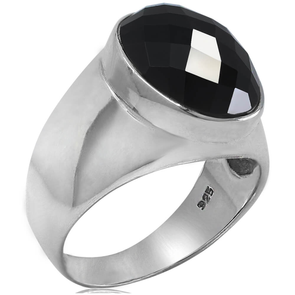 Black Onyx Ring for Men