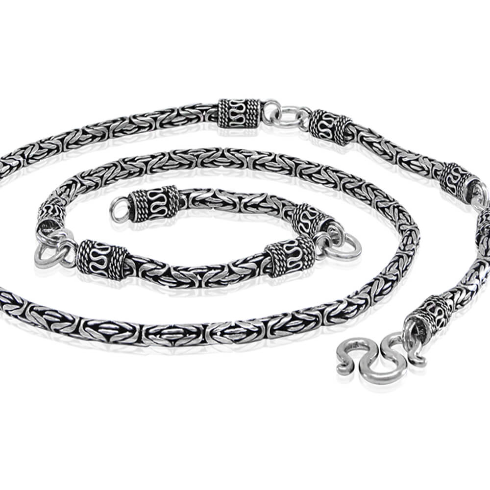 Byzantine silver chain