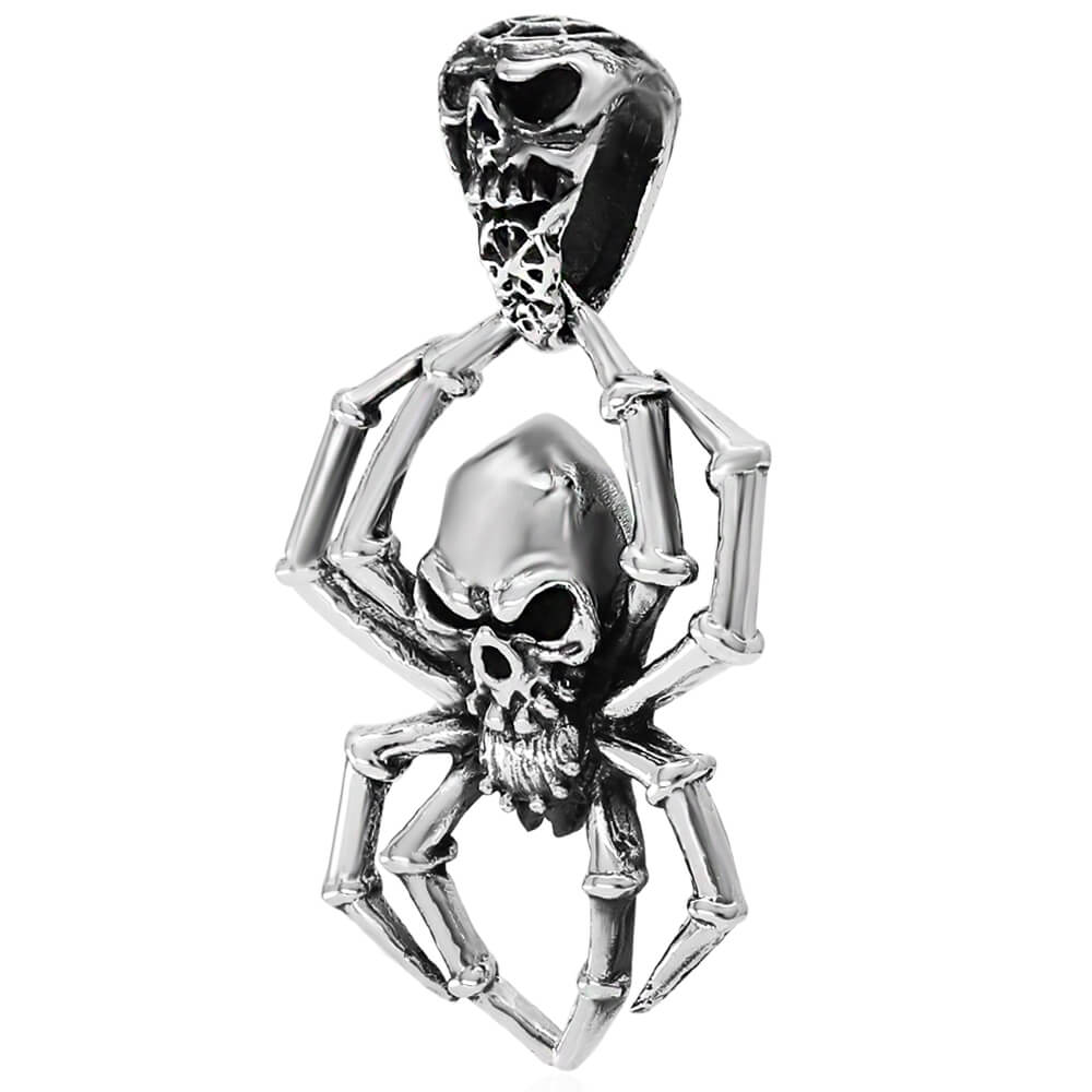 Silver spider pendant