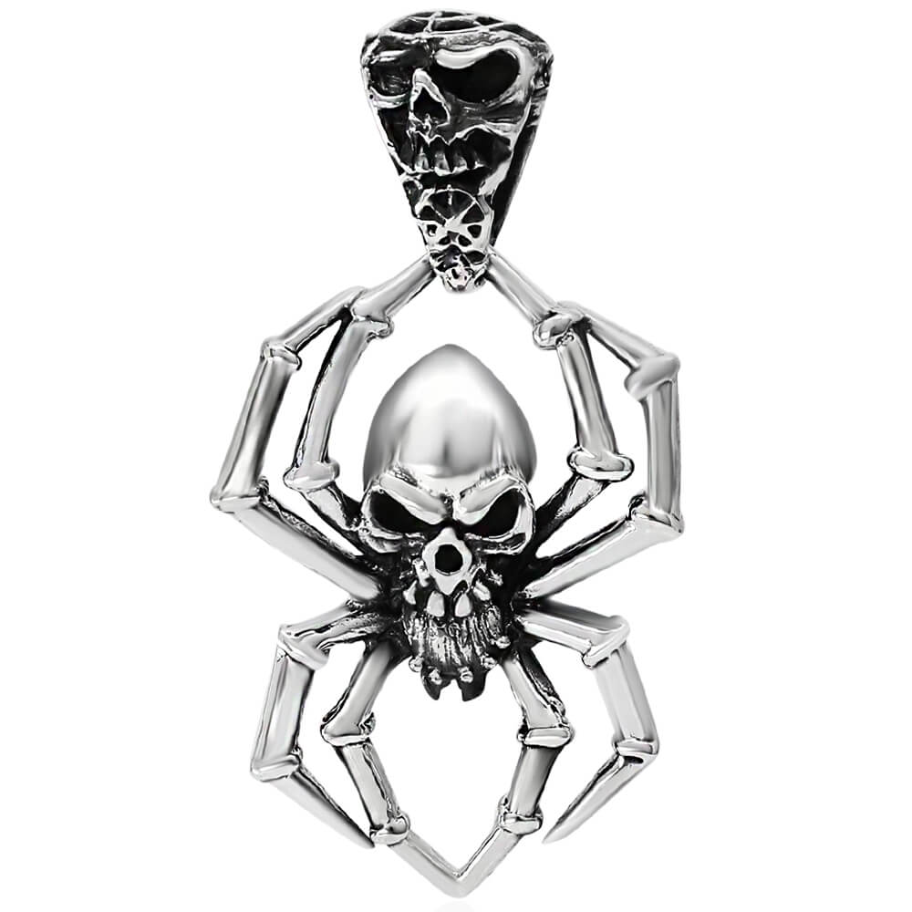 Silver spider pendant