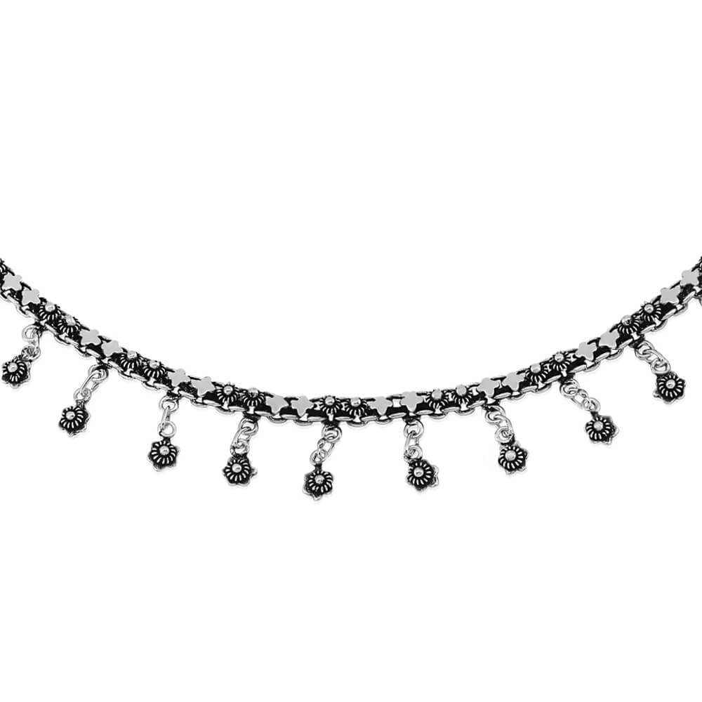silver anklet