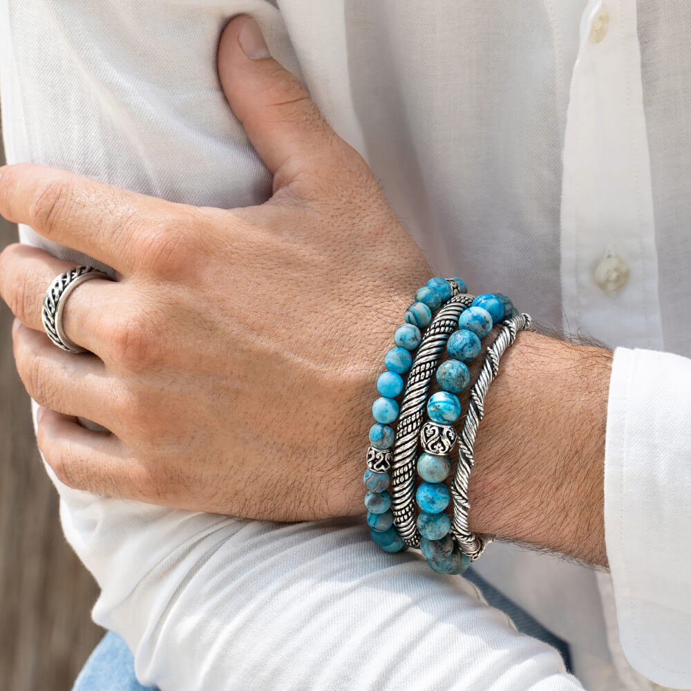 Blue stone bracelet