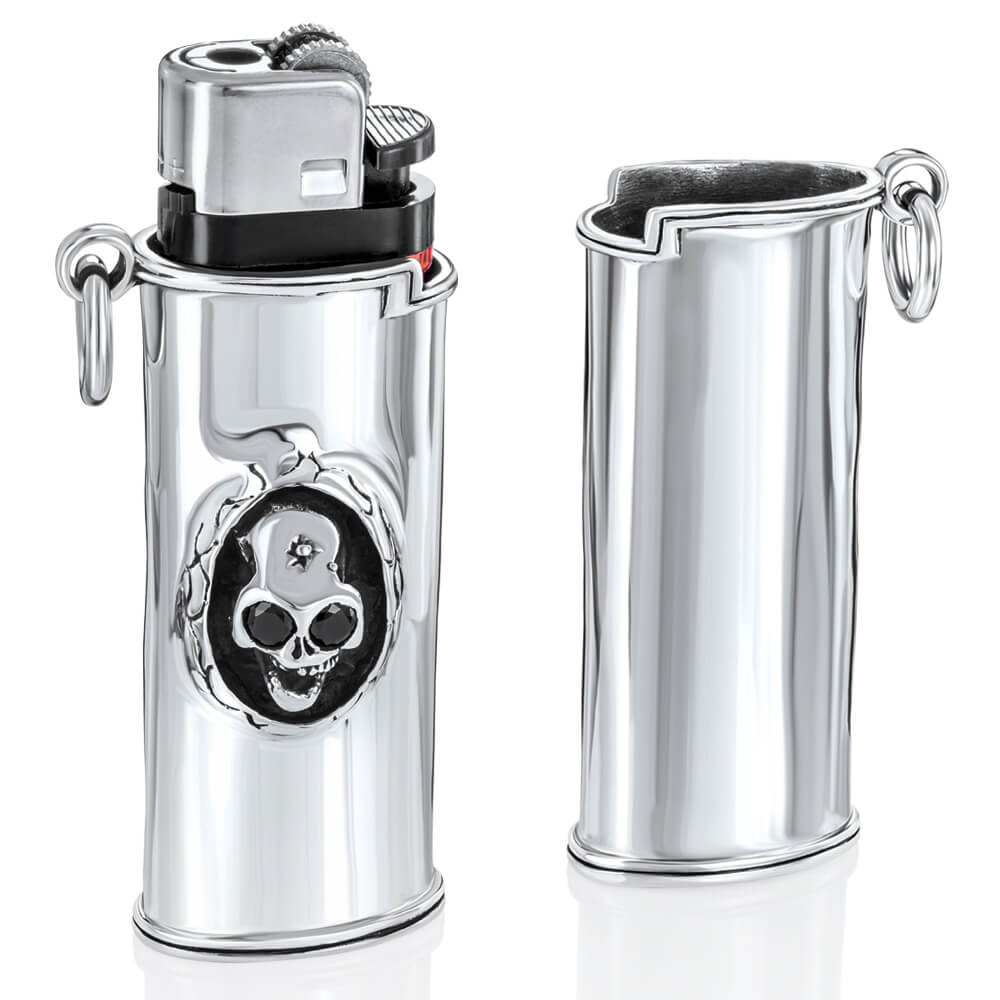 Silver lighter case