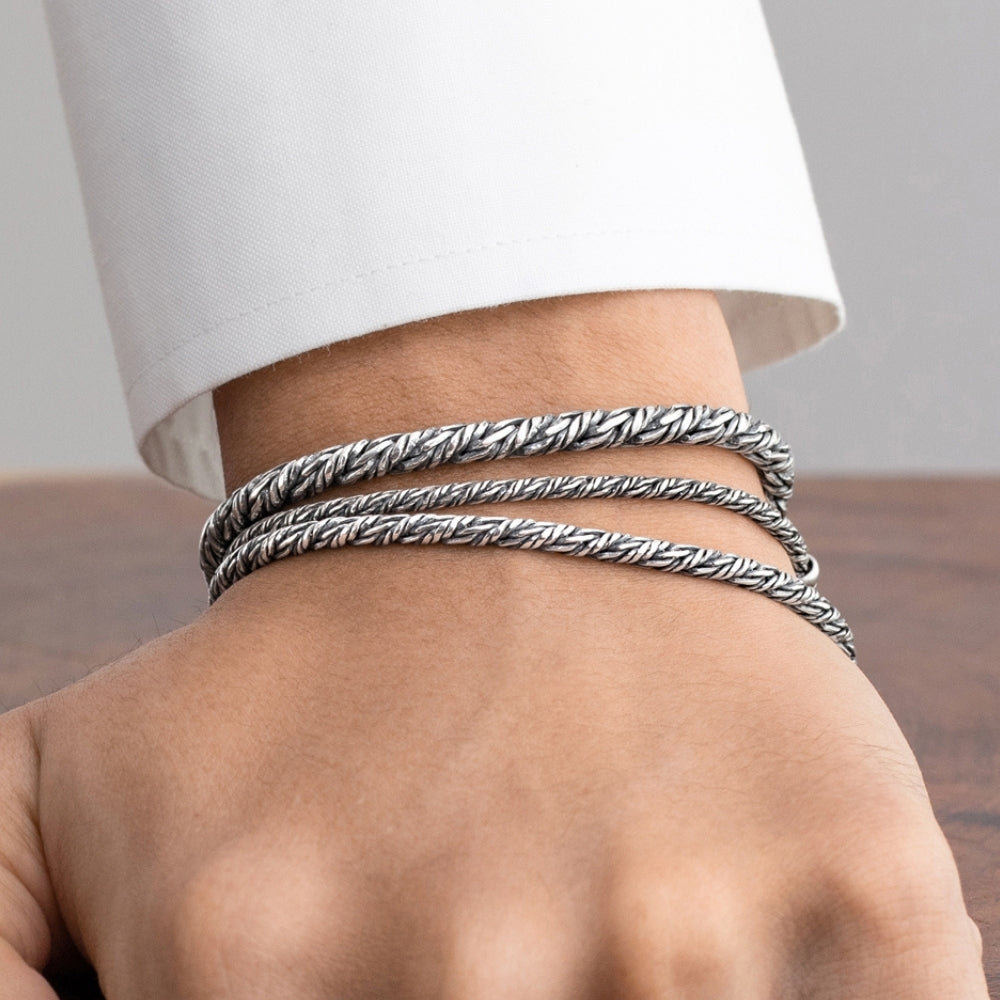 Silver bracelet 2mm 3mm 4mm