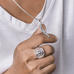Revolver pendant sterling silver 925