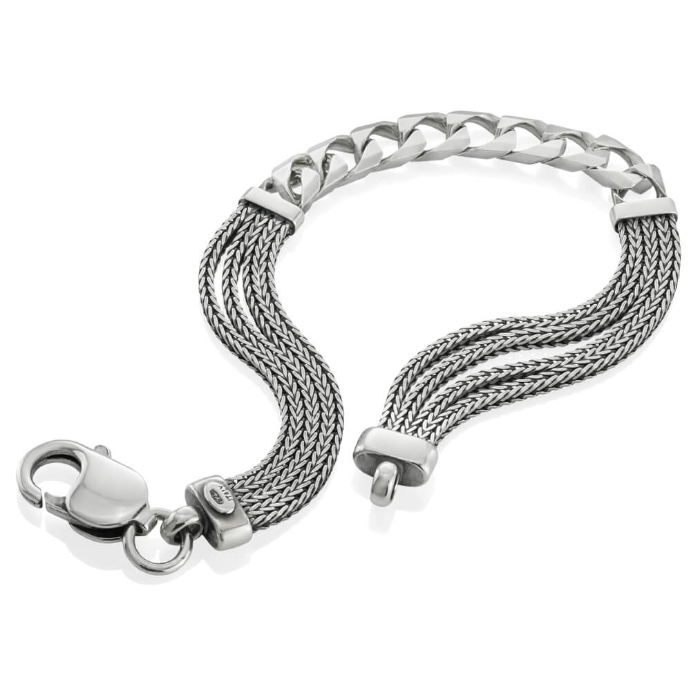 silver bracelet 925 italy