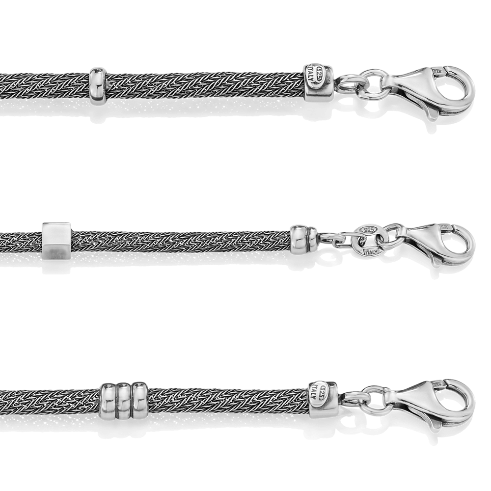 silver bracelet with lock