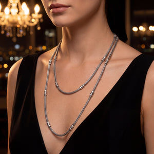 Italian 925 Sterling Silver Necklace for Women