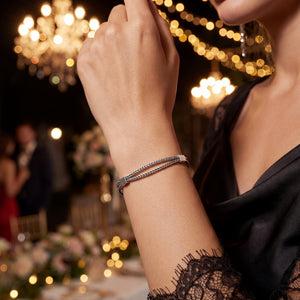 Italian silver thin bracelet