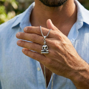 buddha silver pendant