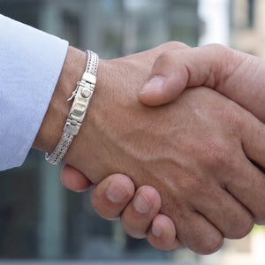 mens silver bracelets