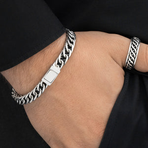 Silver links bracelet