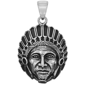 Indian chief pendant