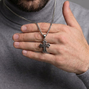 Small Cross sterling silver Pendant 925 
