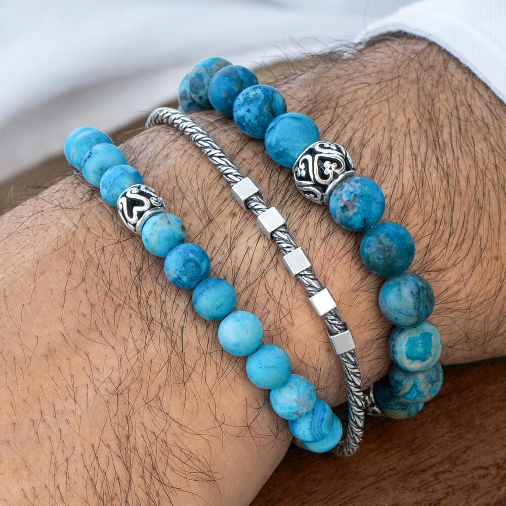 Blue stone bracelet