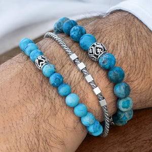 Blue stone bracelet