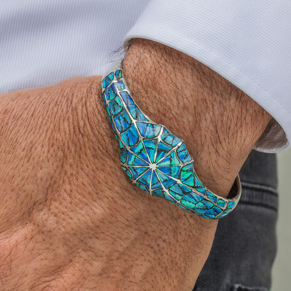 Blue opal bracelet