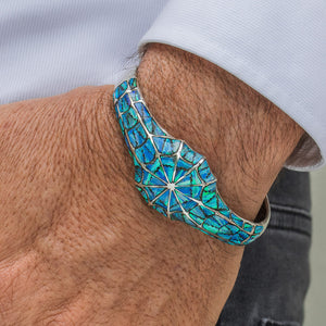 Blue opal bracelet