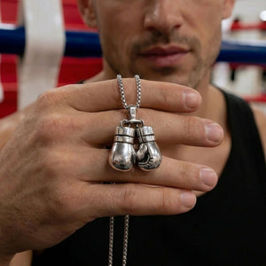 boxing pendant silver 925